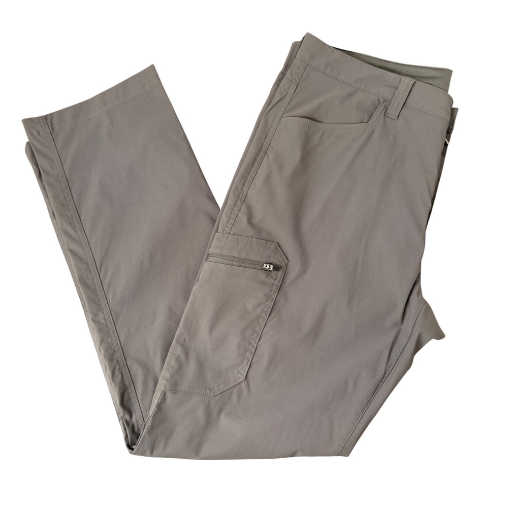 Eddie Bauer Hiking Cargo Utility Pants (34x32) Gray Stretch Lightweight Flex